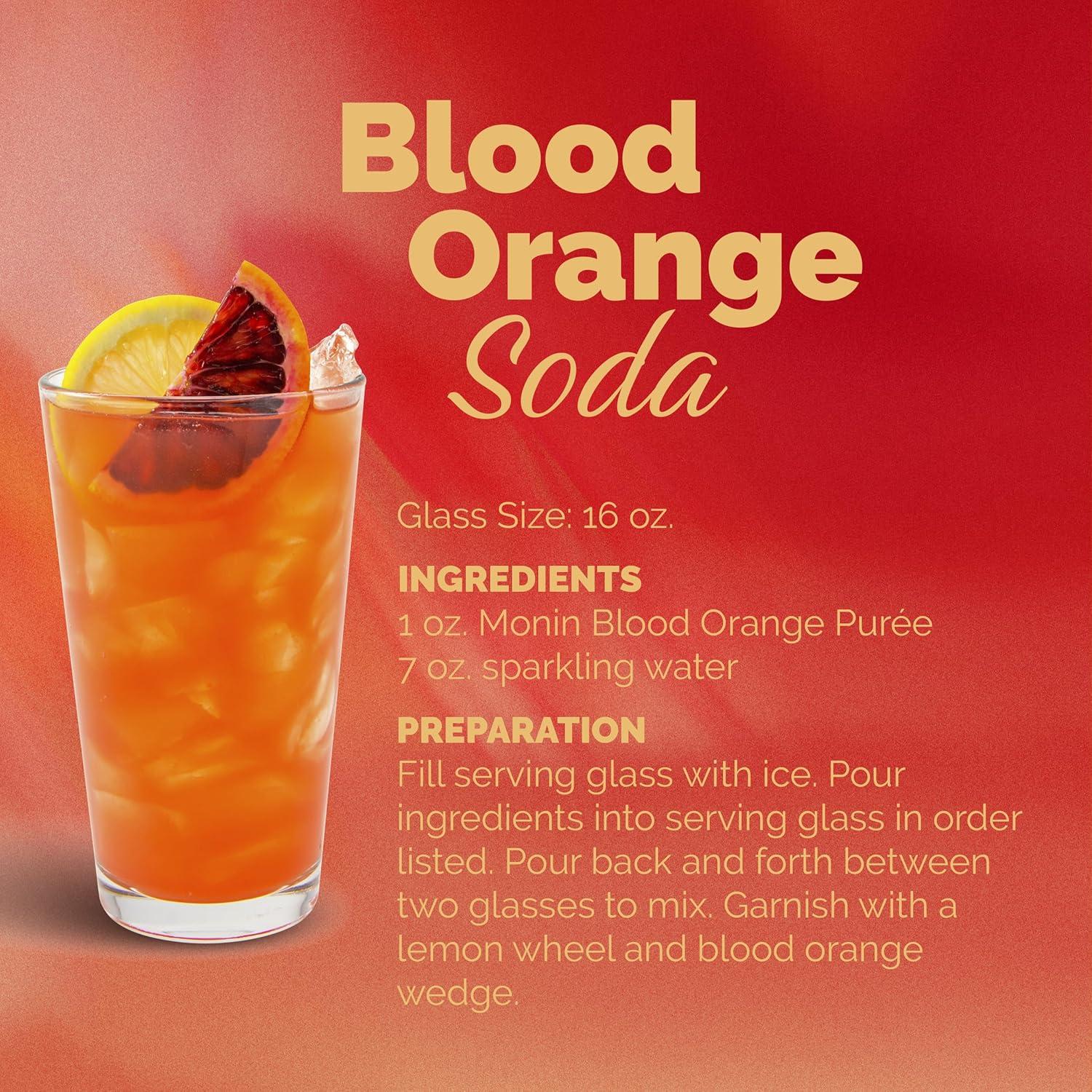 Puré de Naranja Sanguina Monin 1 Litro Vegano Sin Gluten