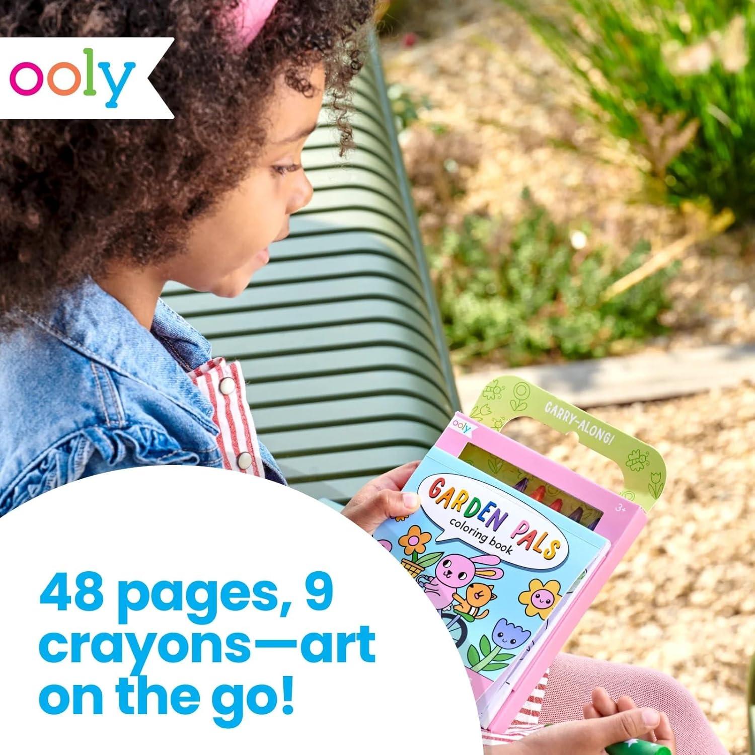 Kit de Arte de Viaje Ooly 9 Crayones Jumbo y 48 Páginas
