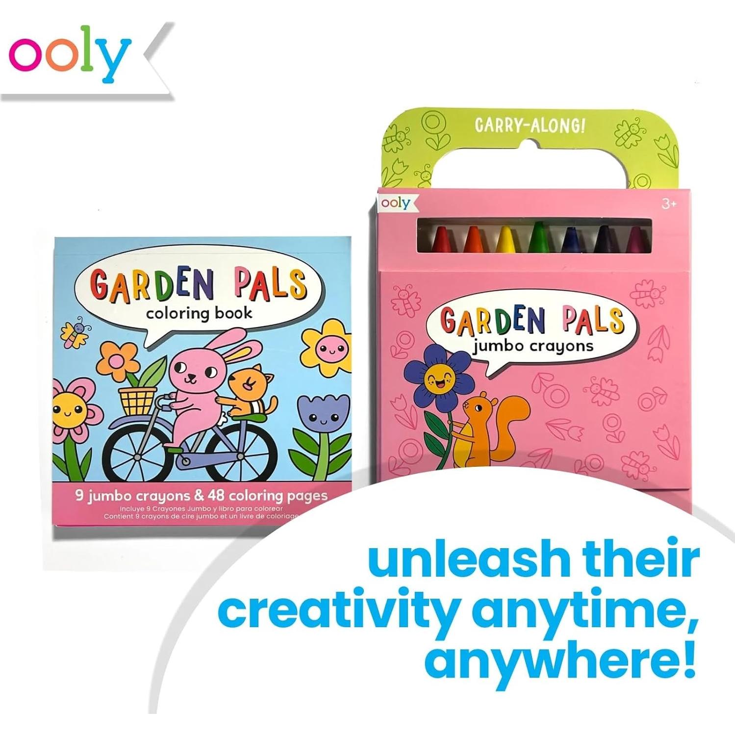 Kit de Arte de Viaje Ooly 9 Crayones Jumbo y 48 Páginas