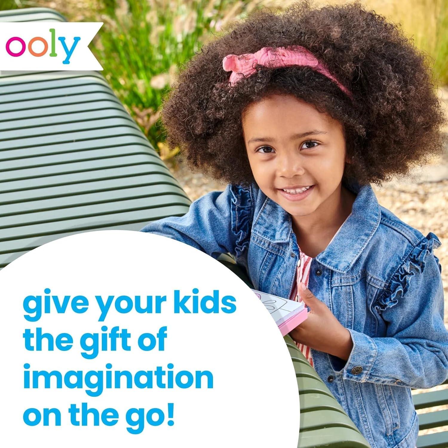 Kit de Arte de Viaje Ooly 9 Crayones Jumbo y 48 Páginas