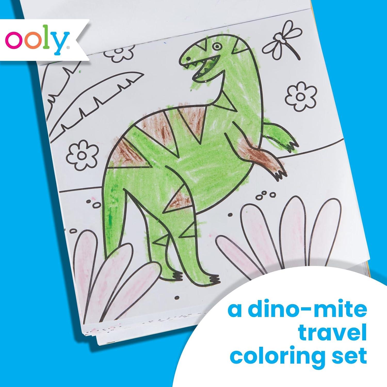 Kit de Arte de Viaje Ooly 9 Crayones Jumbo 48 Páginas Temáticas