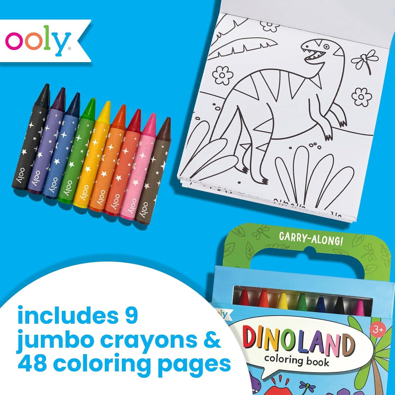 Kit de Arte de Viaje Ooly 9 Crayones Jumbo 48 Páginas Temáticas