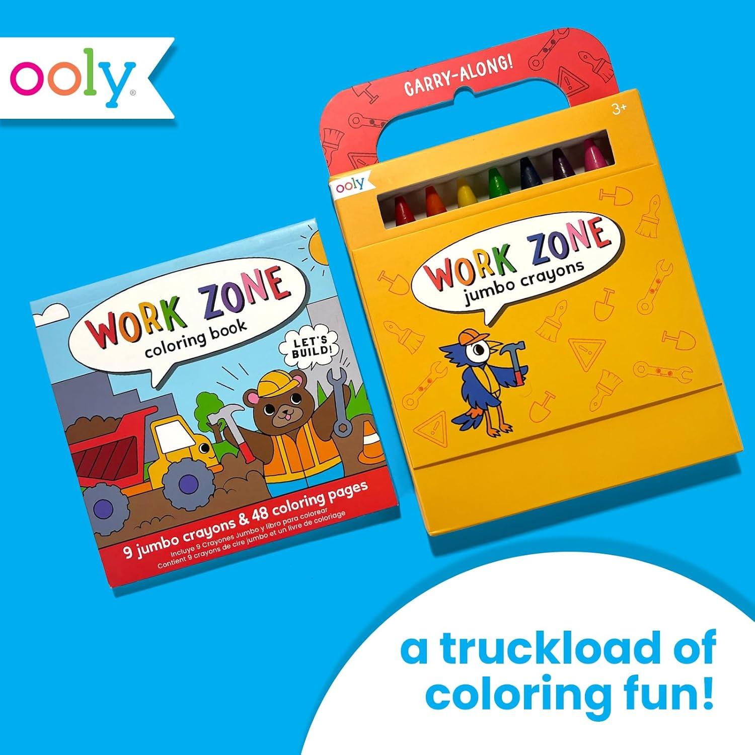 Kit de Arte de Viaje Ooly con 9 Crayones Jumbo y 48 Páginas