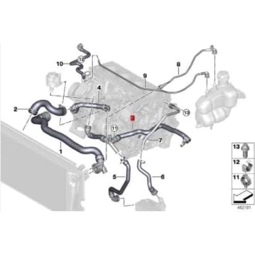 Tubería de Refrigerante LINK-LOCK para BMW y MINI 17127617377