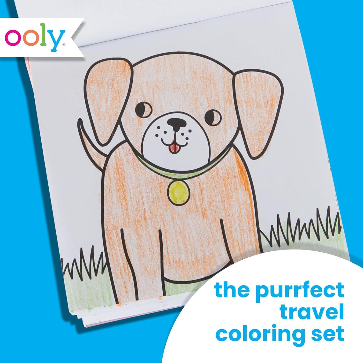 Kit de Arte de Viaje Ooly 9 Crayones Jumbo 48 Páginas