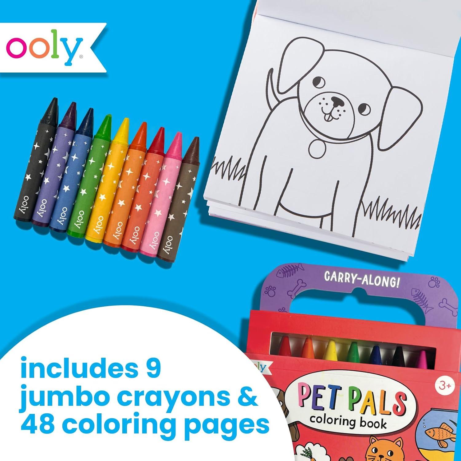 Kit de Arte de Viaje Ooly 9 Crayones Jumbo 48 Páginas