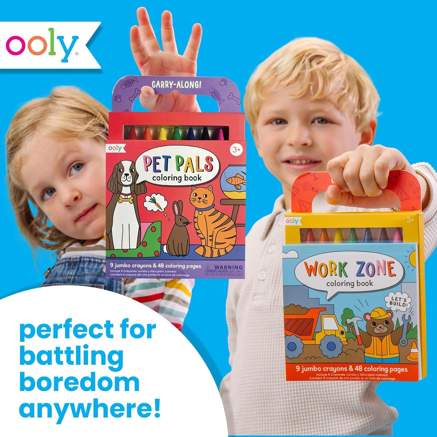 Kit de Arte de Viaje Ooly 9 Crayones Jumbo 48 Páginas