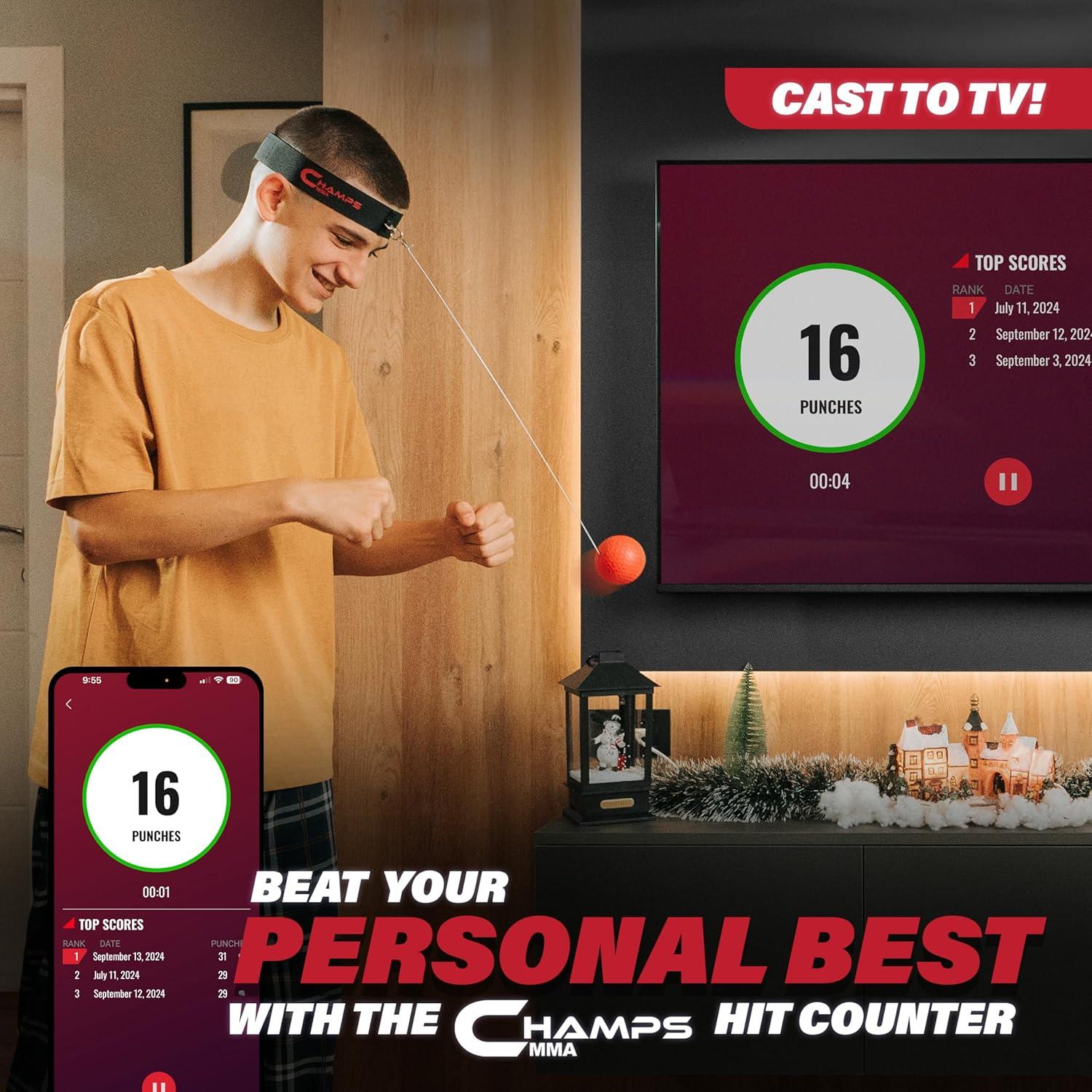 Juego de Pelotas de Boxeo Champs MMA - 4 Pelotas y App