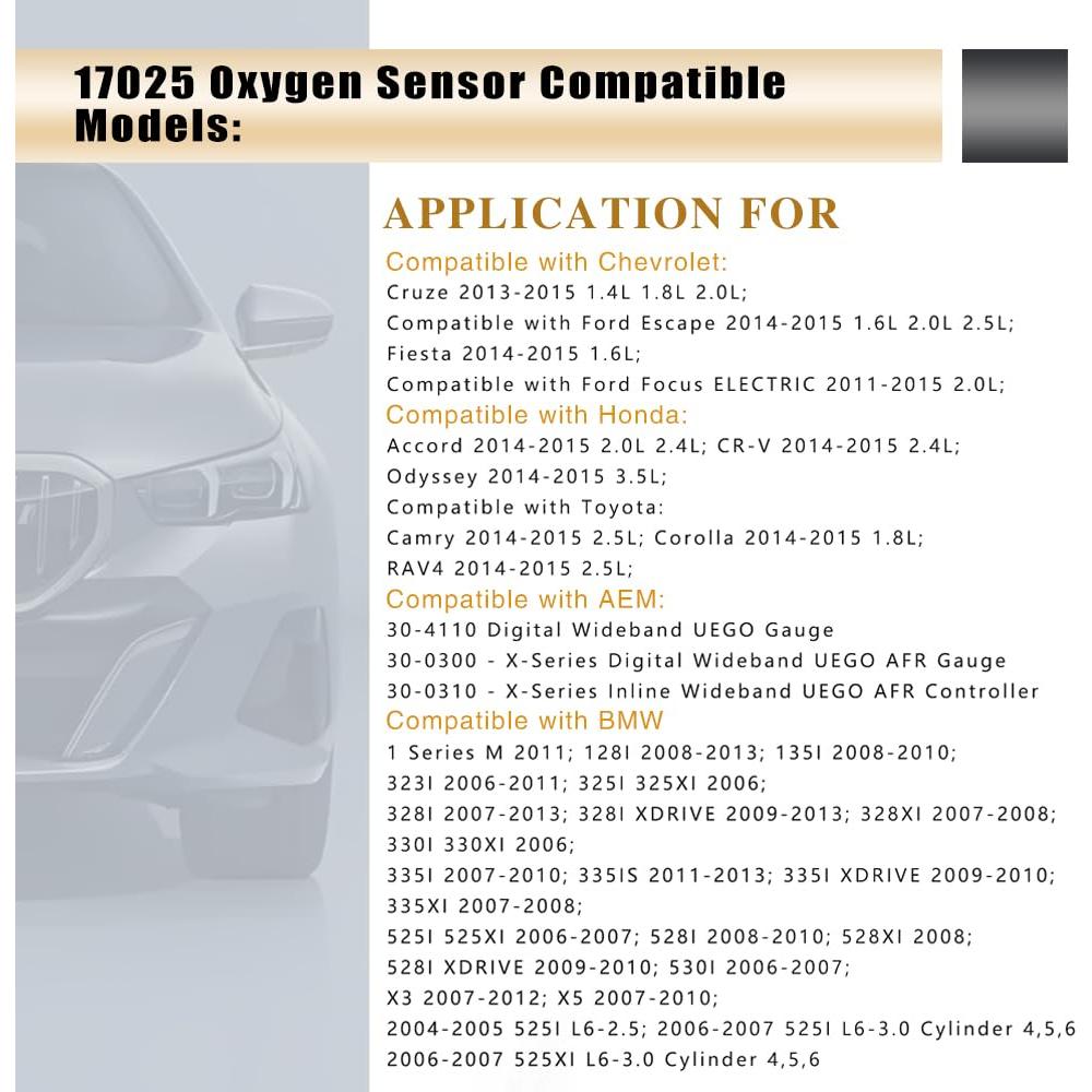 Sensor de Oxígeno LSU 4.9 HOAVEED Compatible AEM 30-4110