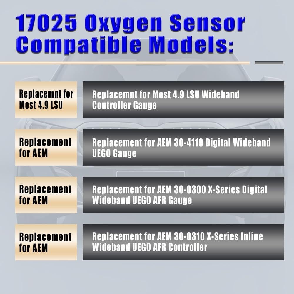 Sensor de Oxígeno LSU 4.9 HOAVEED Compatible AEM 30-4110