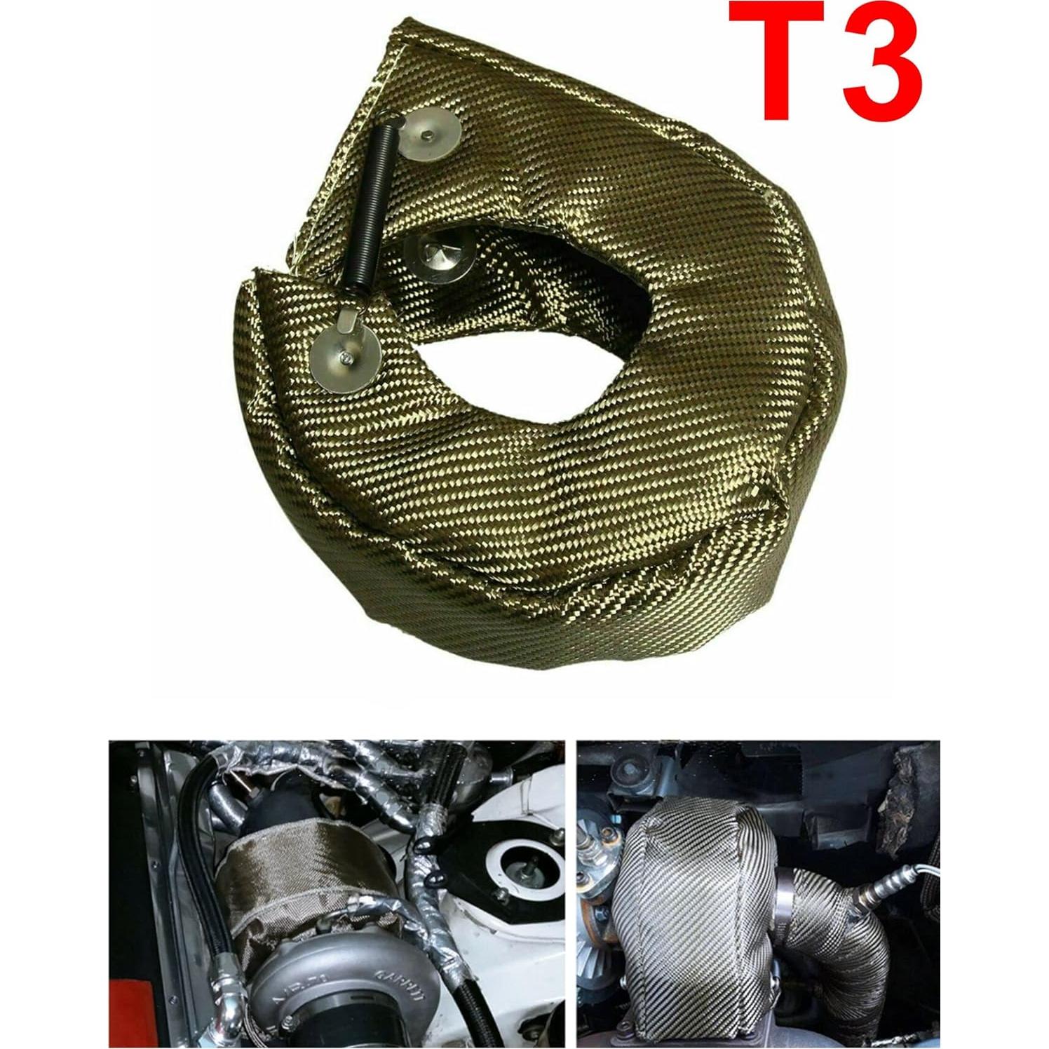 Cubierta de Calor Turbo T3 Alioncar de Fibra de Titanio