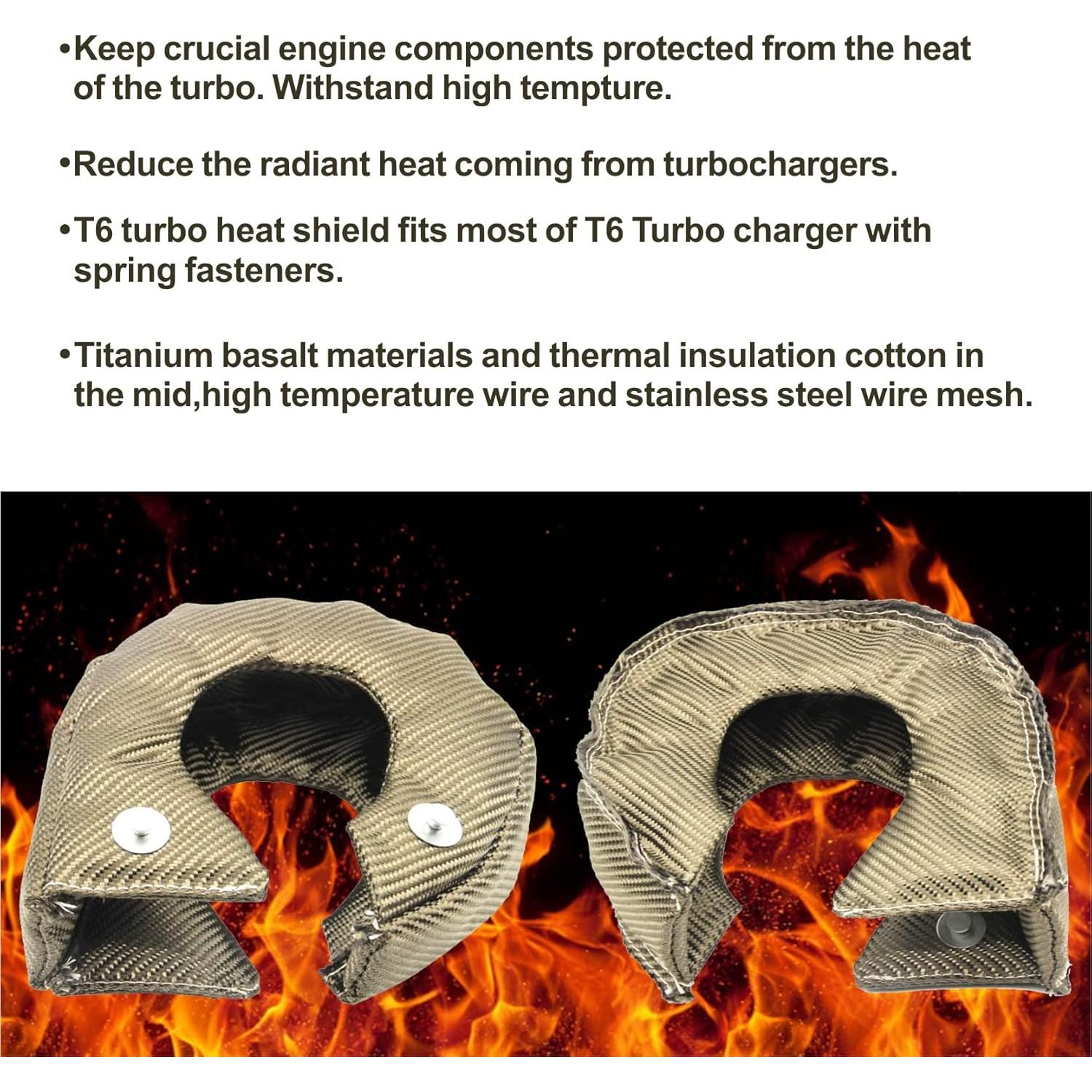 Manta Térmica Turboalimentador Ummickl T6 Fibra de Titanio