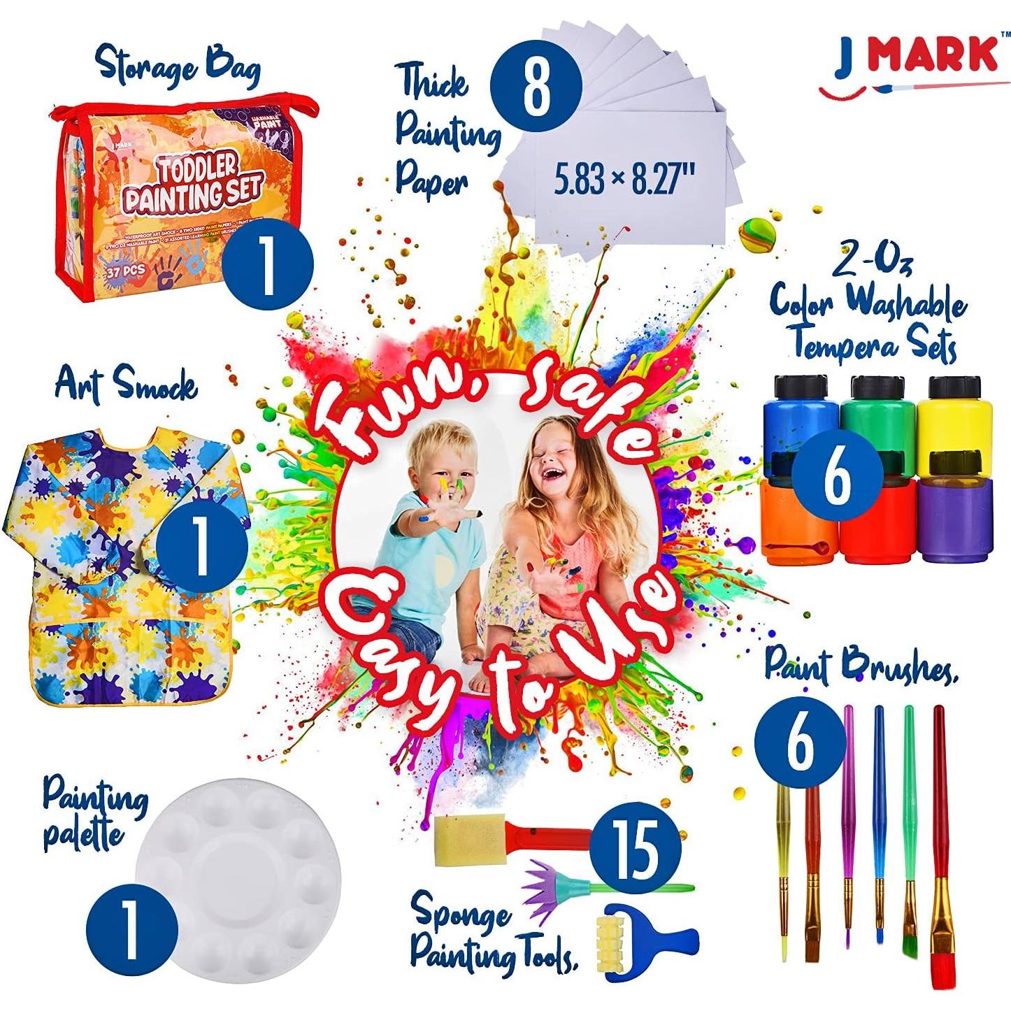 Set de Pintura J MARK 38 Piezas para Niños Creativos