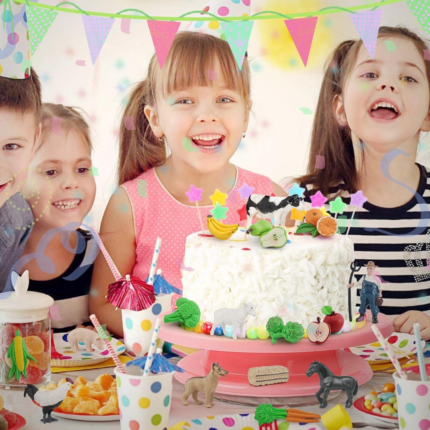 Conjunto de Animales de Granja 16PCS LC JoyCre para Niños