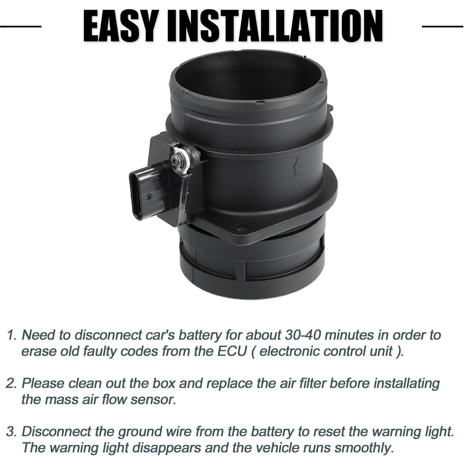Sensor de Flujo de Aire Masivo X AUTOHAUX 06J906461D para Audi