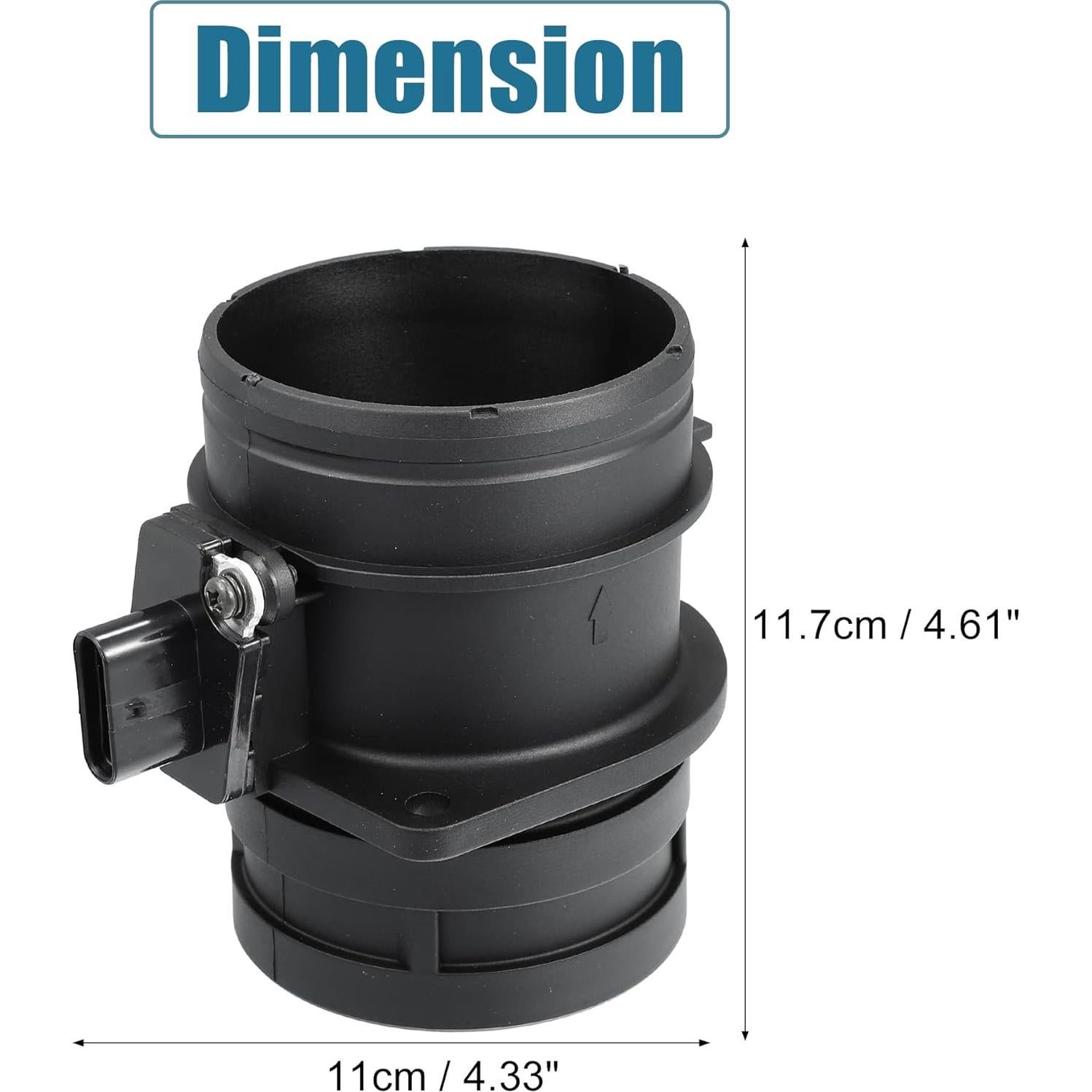 Sensor de Flujo de Aire Masivo X AUTOHAUX 06J906461D para Audi