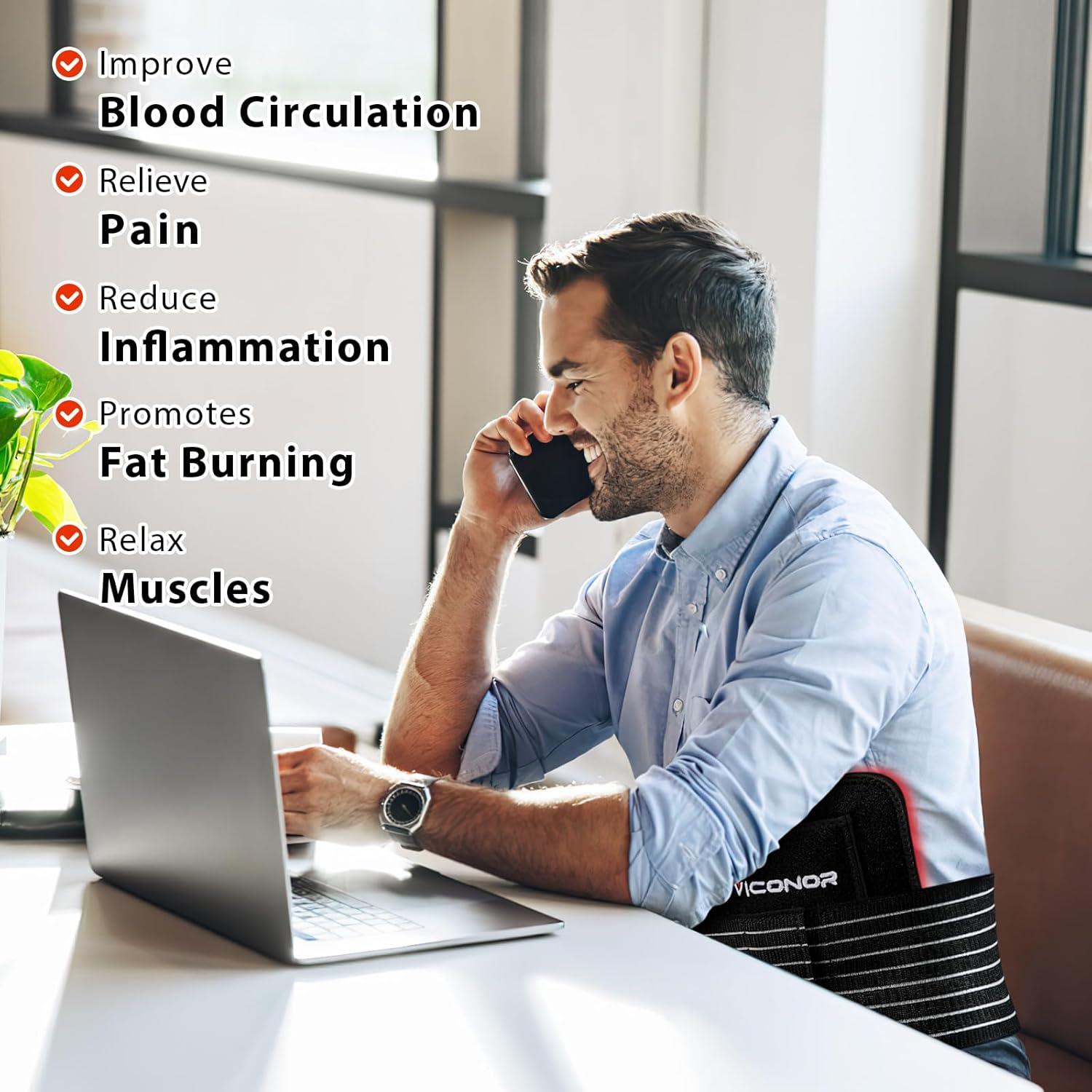 Cinturón de Luz Roja Viconor - Control APP, 3 Modos