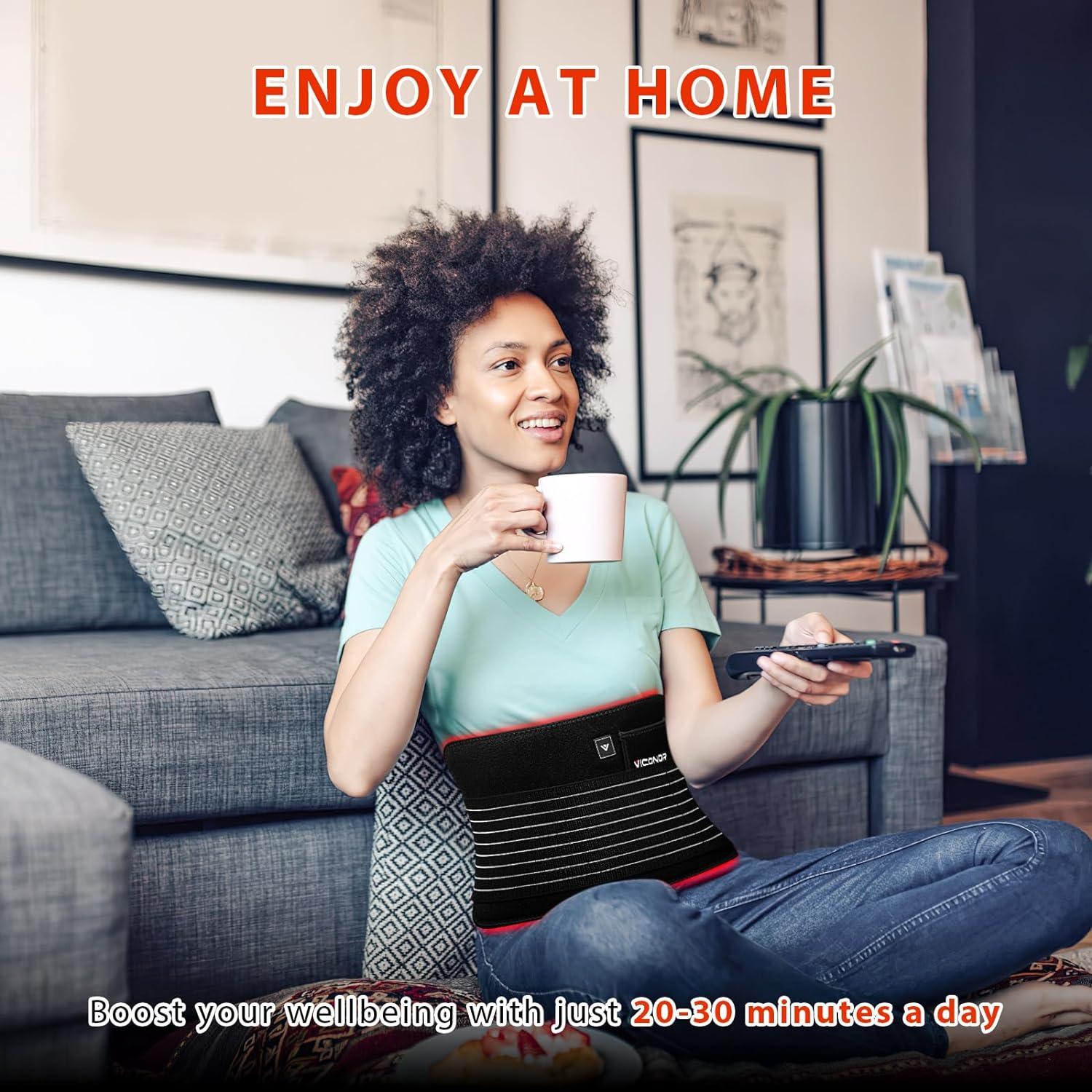 Cinturón de Luz Roja Viconor - Control APP, 3 Modos