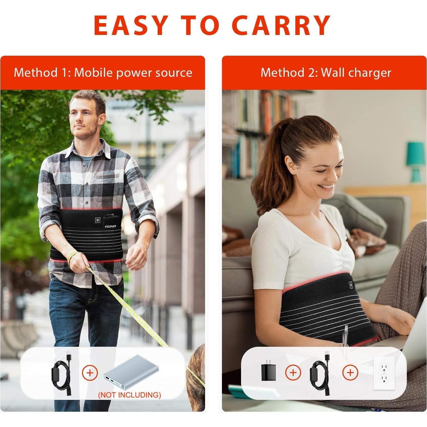 Cinturón de Luz Roja Viconor - Control APP, 3 Modos