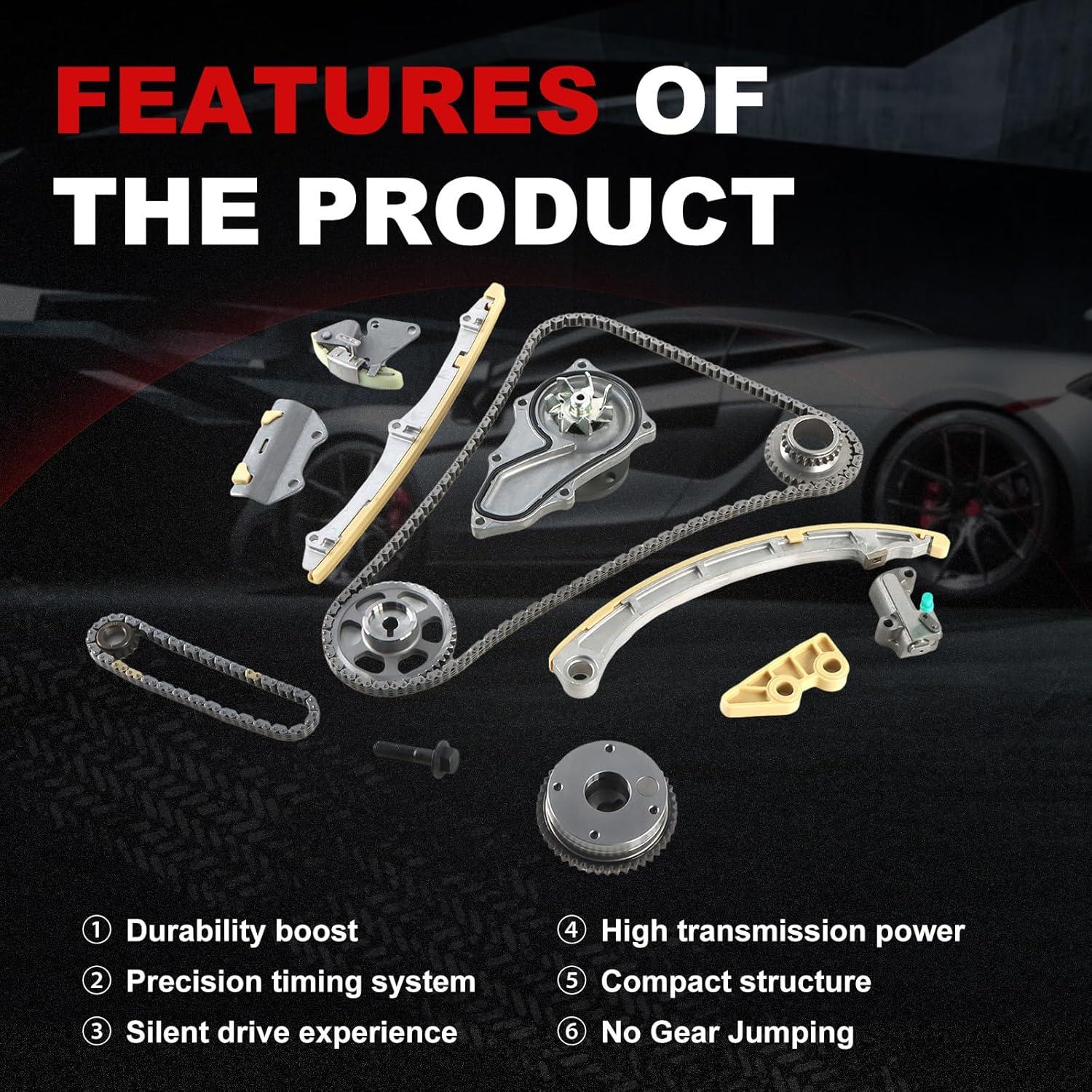 Kit de cadena de distribución Autodevil para Accord 2008-2012 2.4L