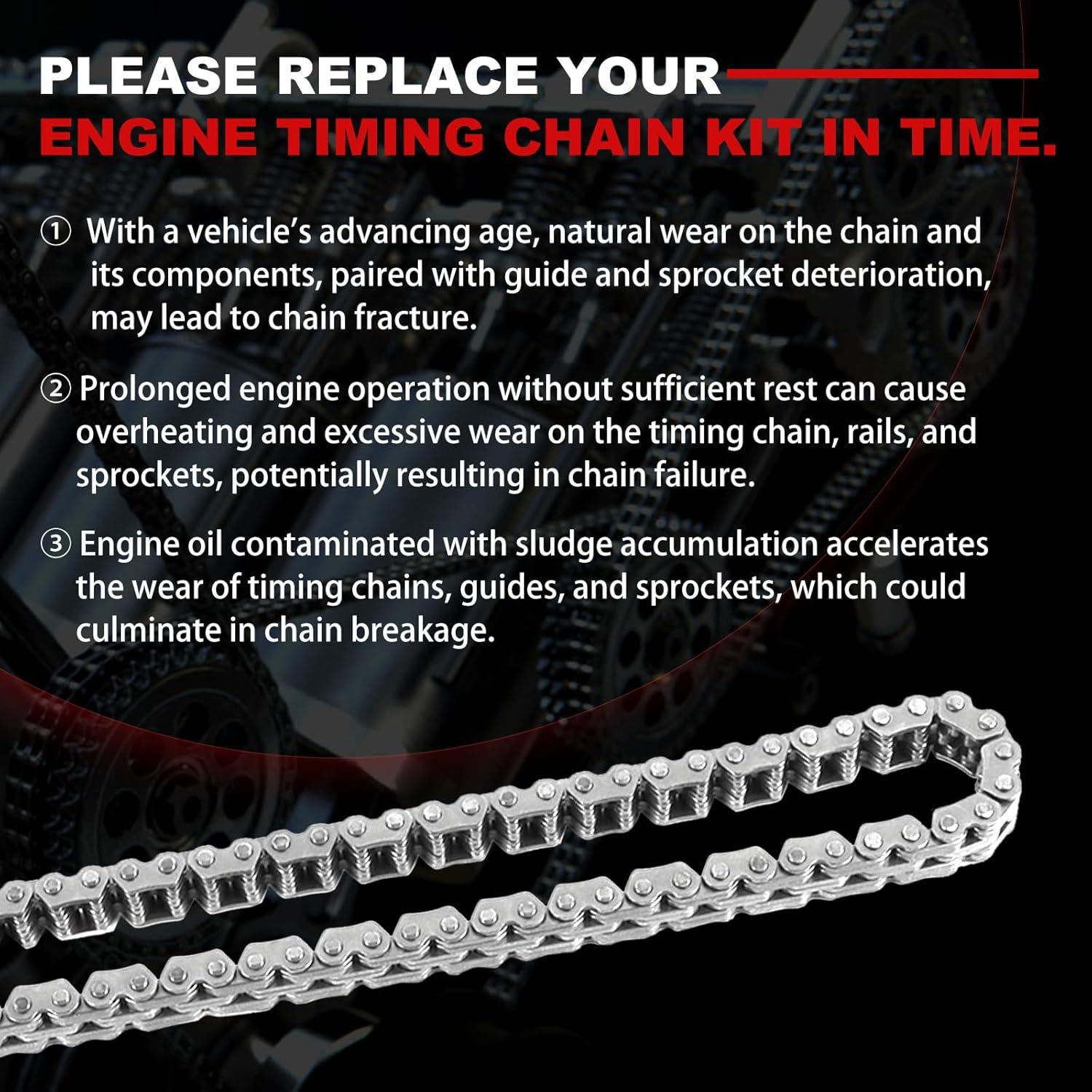 Kit de cadena de distribución Autodevil para Accord 2008-2012 2.4L