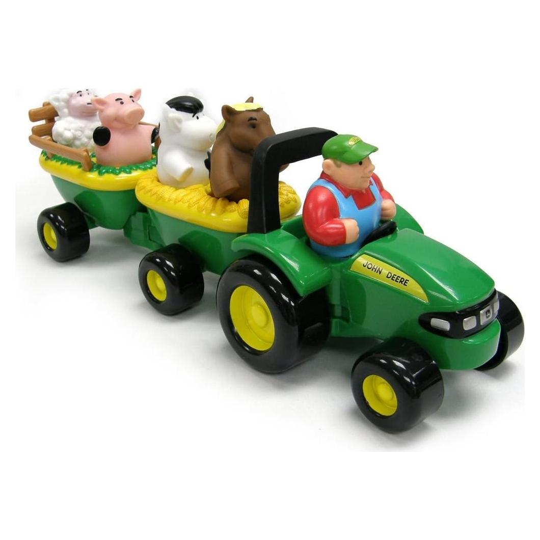 Juguete Tractor Musical John Deere Hayride con Animales