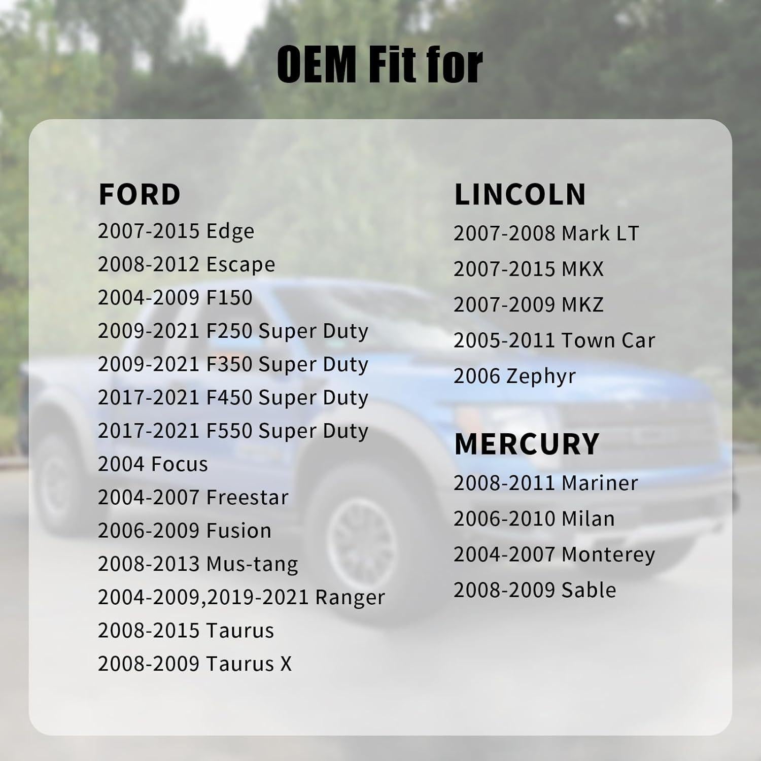 Tapa de Gas Manymiba FC1079 para Ford Lincoln Mercury 2004-2021