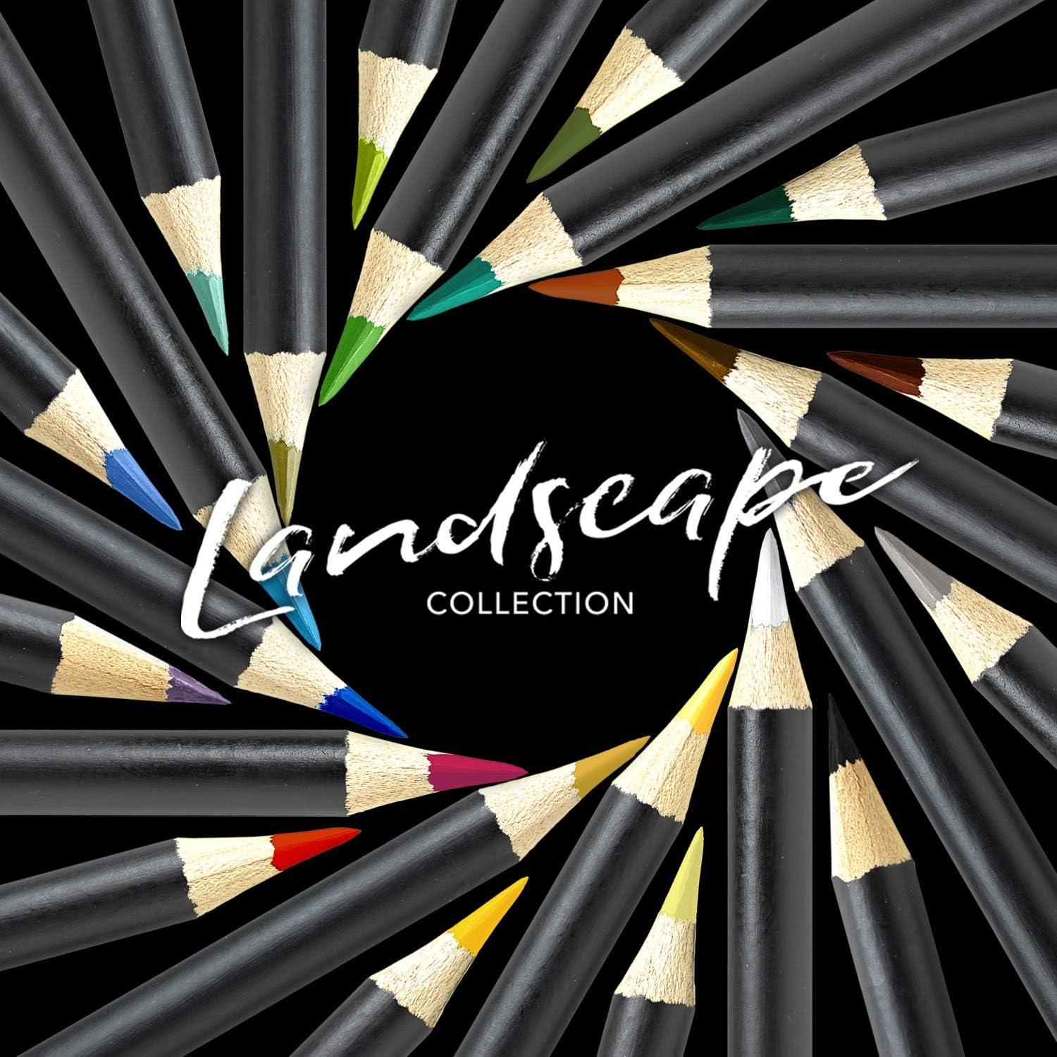 Conjunto de 24 Lápices de Colores Castle Arts Paisaje