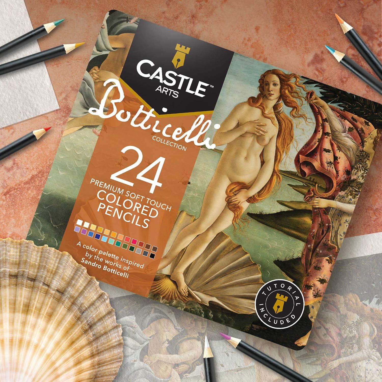 Conjunto de 24 lápices de colores Castle Arts Botticelli