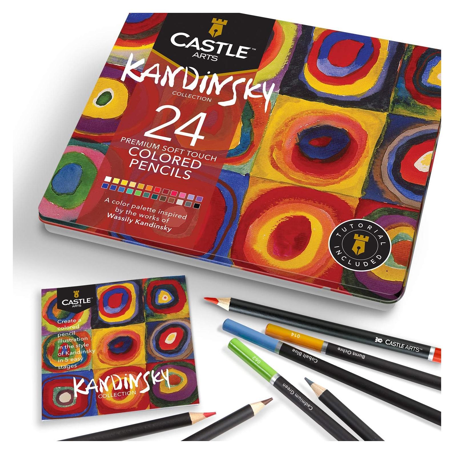 Conjunto de 24 Lápices de Colores Castle Arts Kandinsky