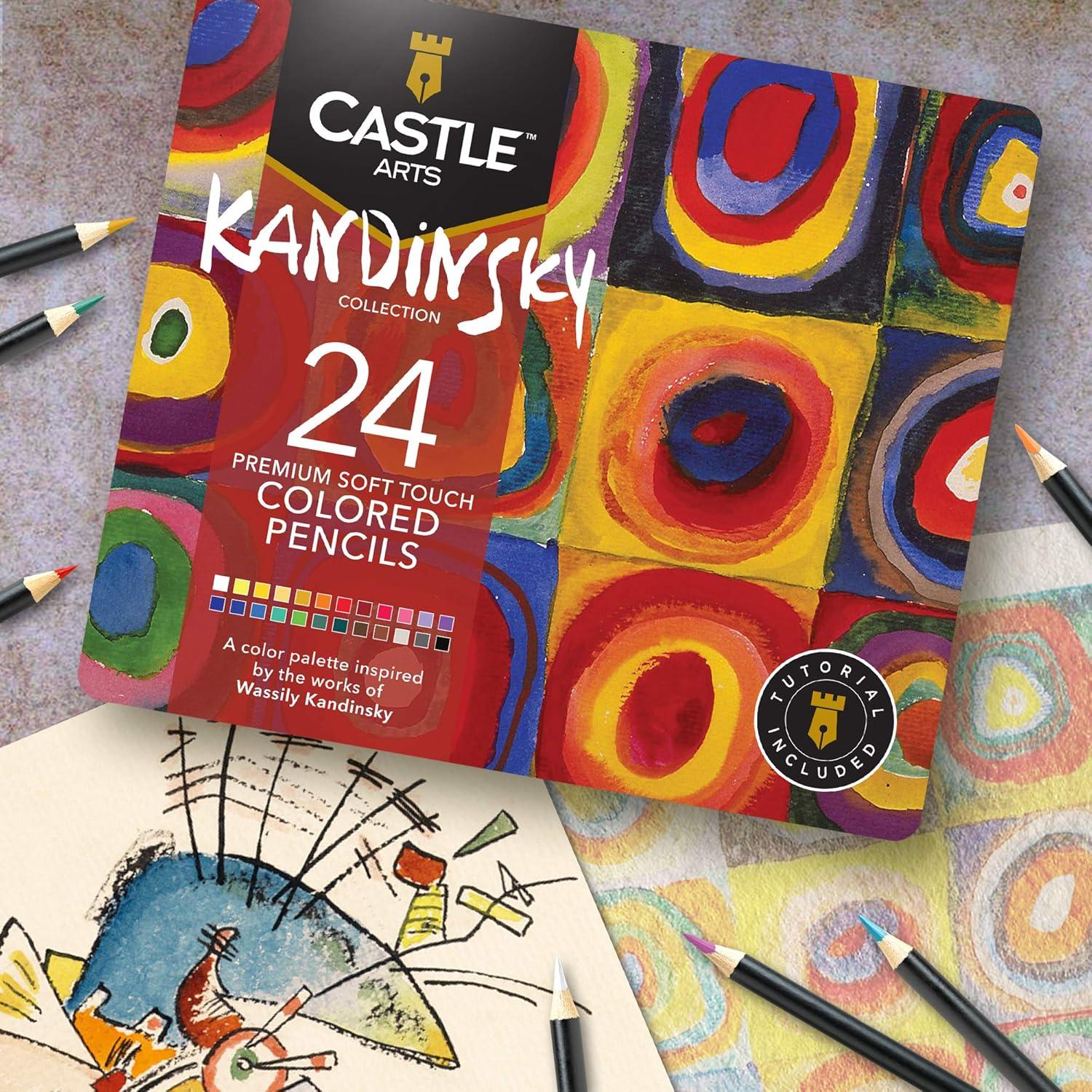 Conjunto de 24 Lápices de Colores Castle Arts Kandinsky