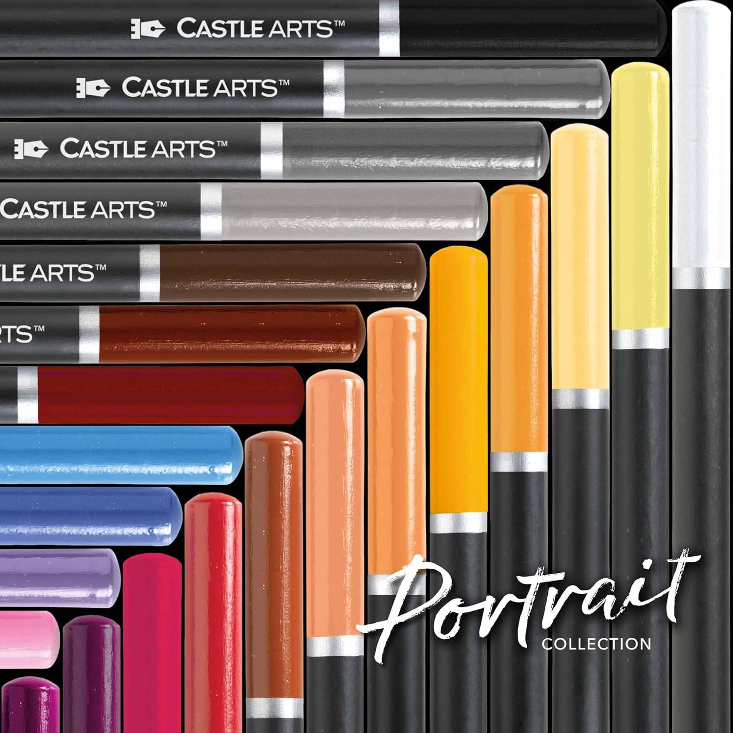 Conjunto de 24 Lápices de Colores Castle Arts Retrato