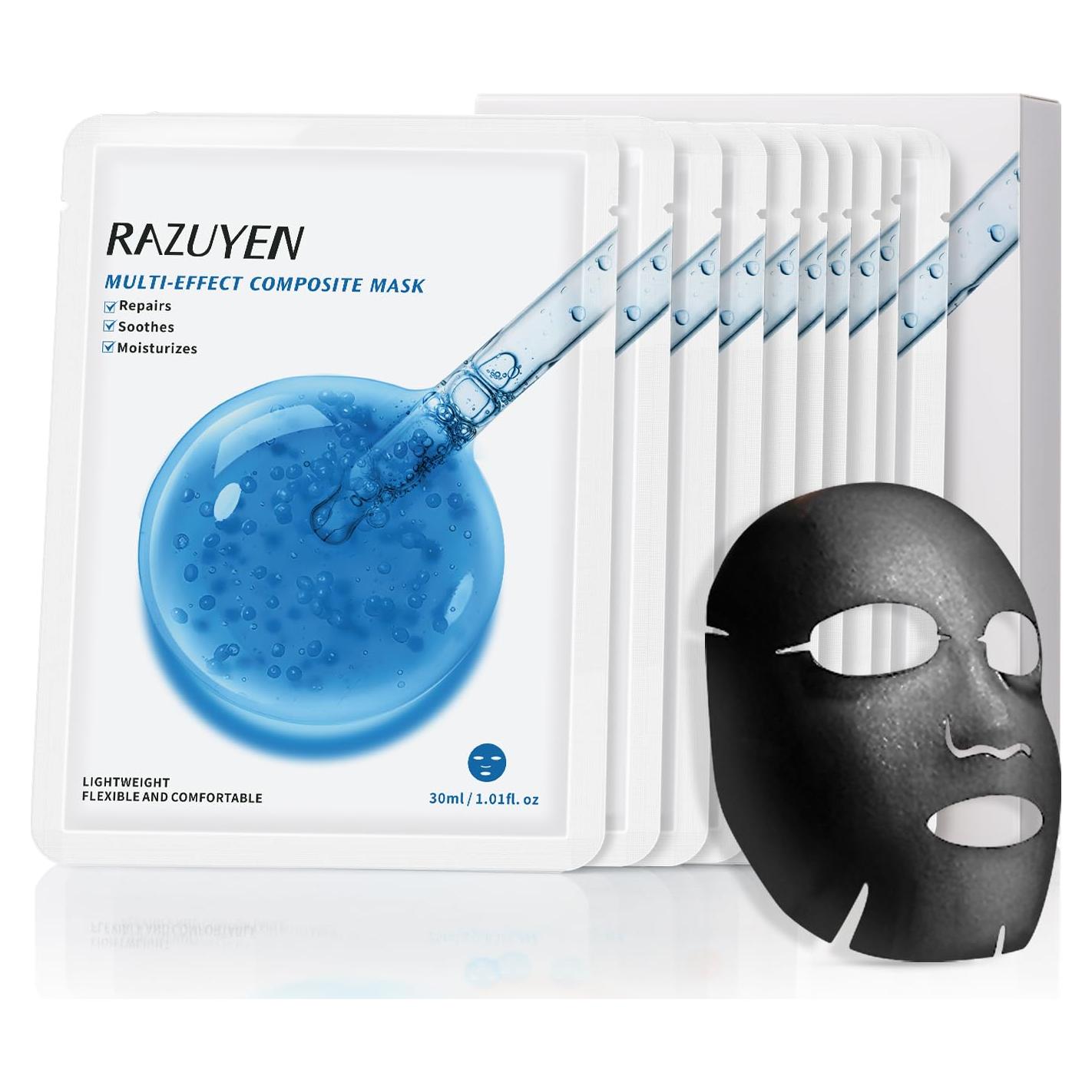 Mascarilla Facial RAZUYEN Antienvejecimiento 10 Hojas Hidratante