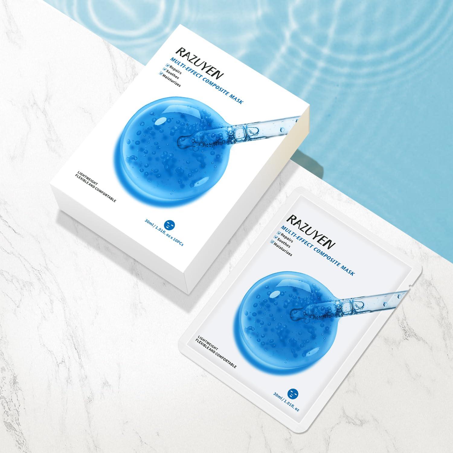 Mascarilla Facial RAZUYEN Antienvejecimiento 10 Hojas Hidratante