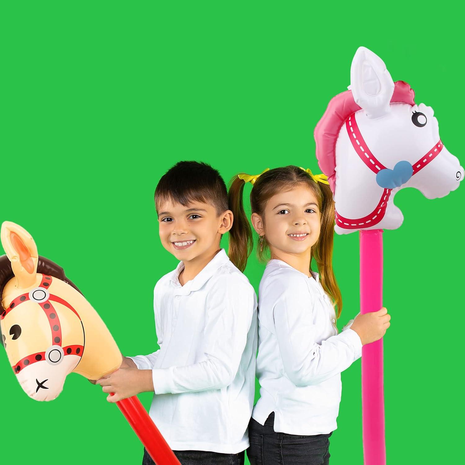 Paquete de 14 Caballos Inflables Haconba 94 cm para Fiestas