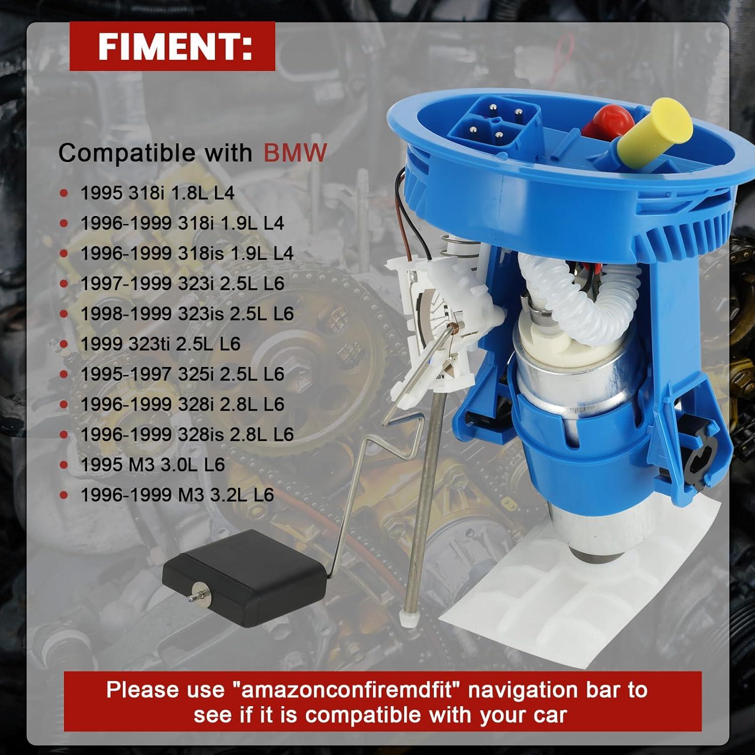 Bomba de Combustible Eléctrica KacuYelin 16141182985 para BMW
