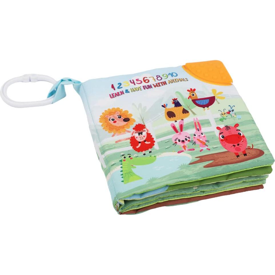 Libro de Tela Crinkle Bebe Mondo Granja 0-18 Meses