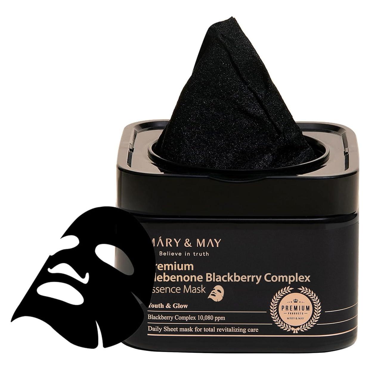 Máscara Facial Antienvejecimiento Mary&May - 20 Hojas con Idebenona