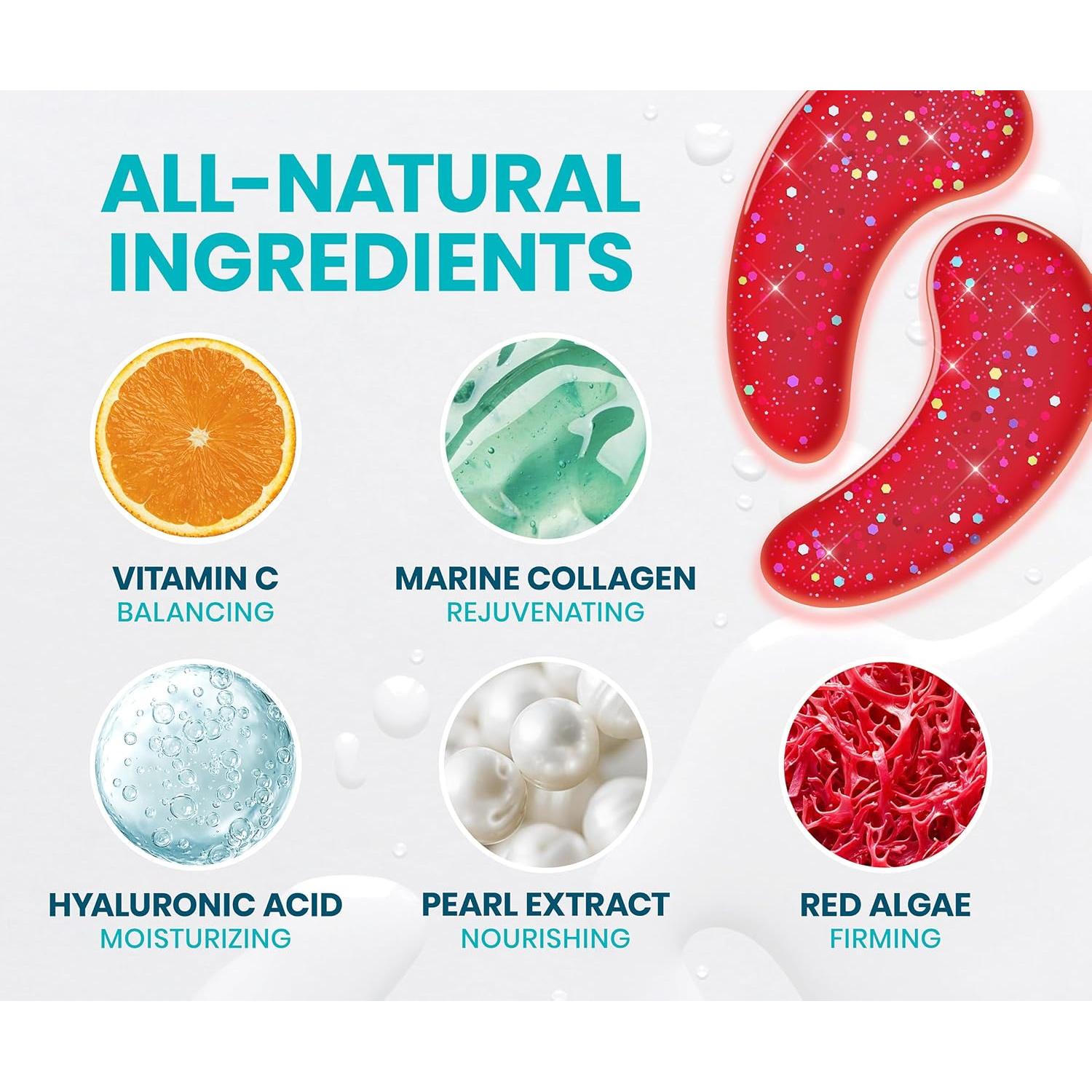 Parches para Ojos Stylia Colágeno Marino 30 Pares Hidratantes