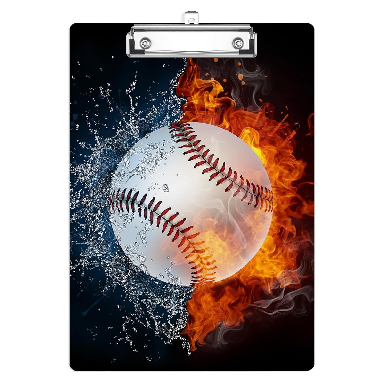 Portapapeles A4 EMXION con Clip de Metal - Diseño Béisbol