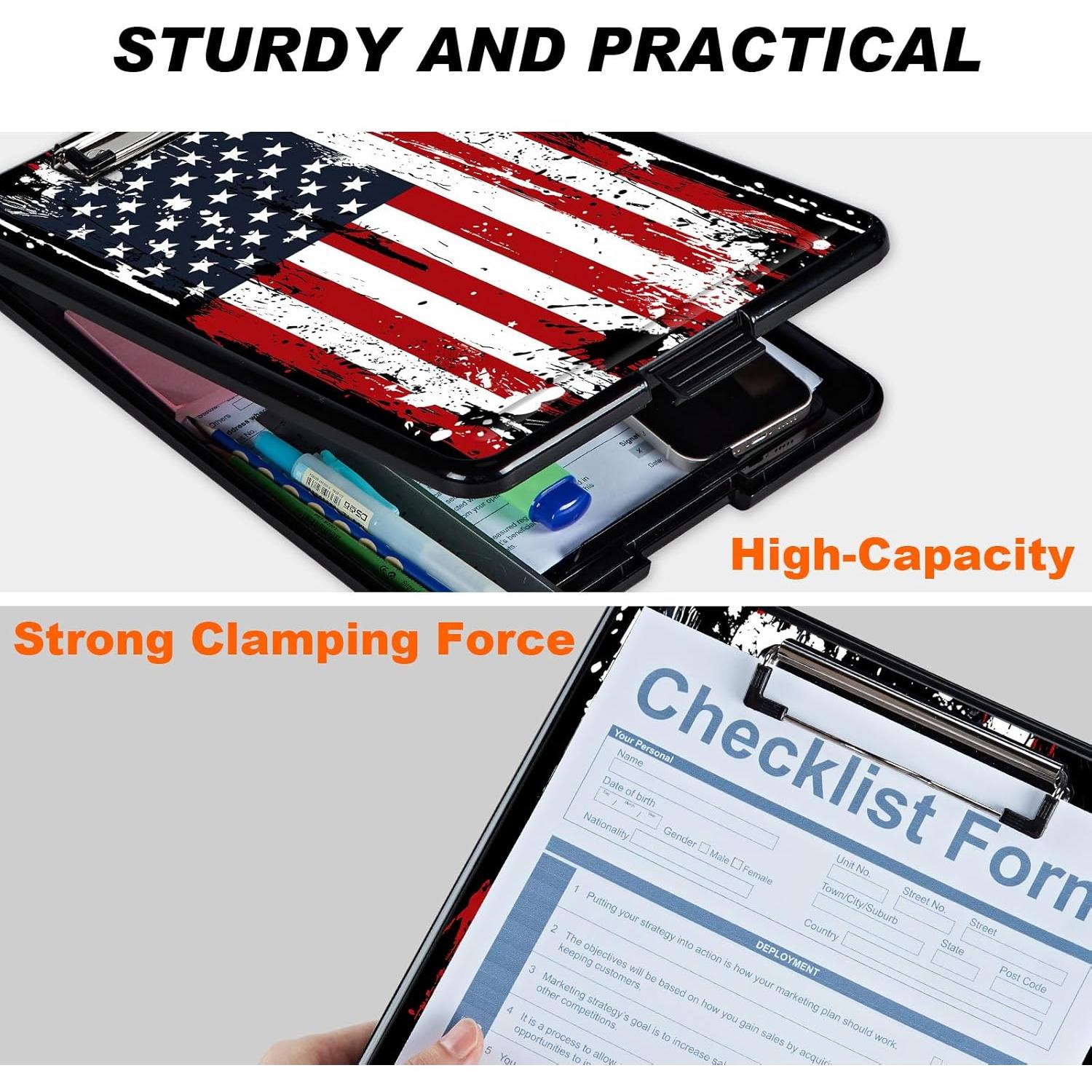 Clipboard AIRWEE A4 con Almacenamiento y Soporte para Bolígrafo