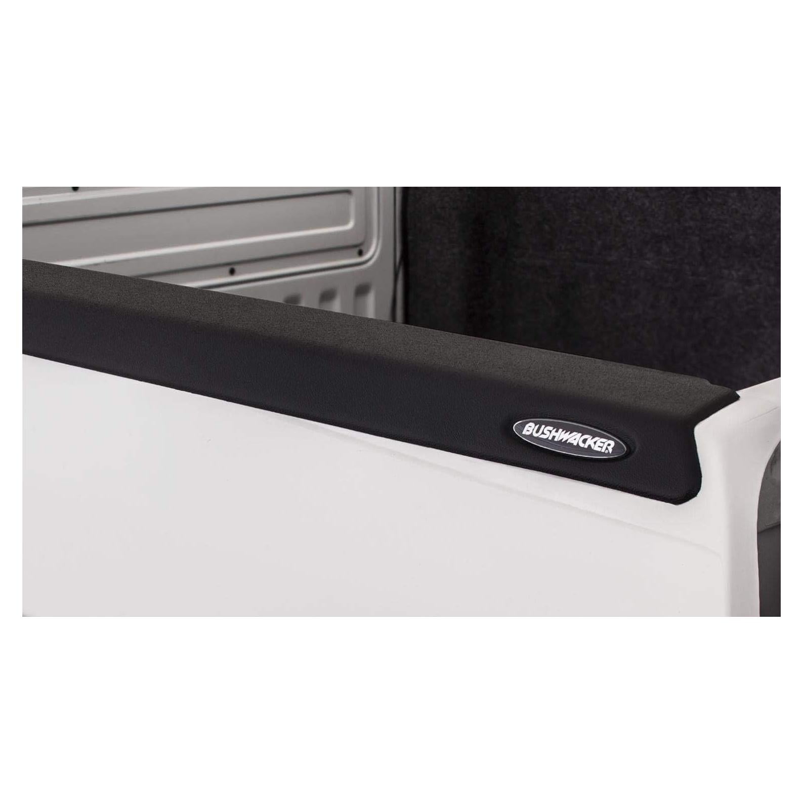 Tapas de riel de cama Bushwacker 178501 SmoothBack negro - Juego de 2