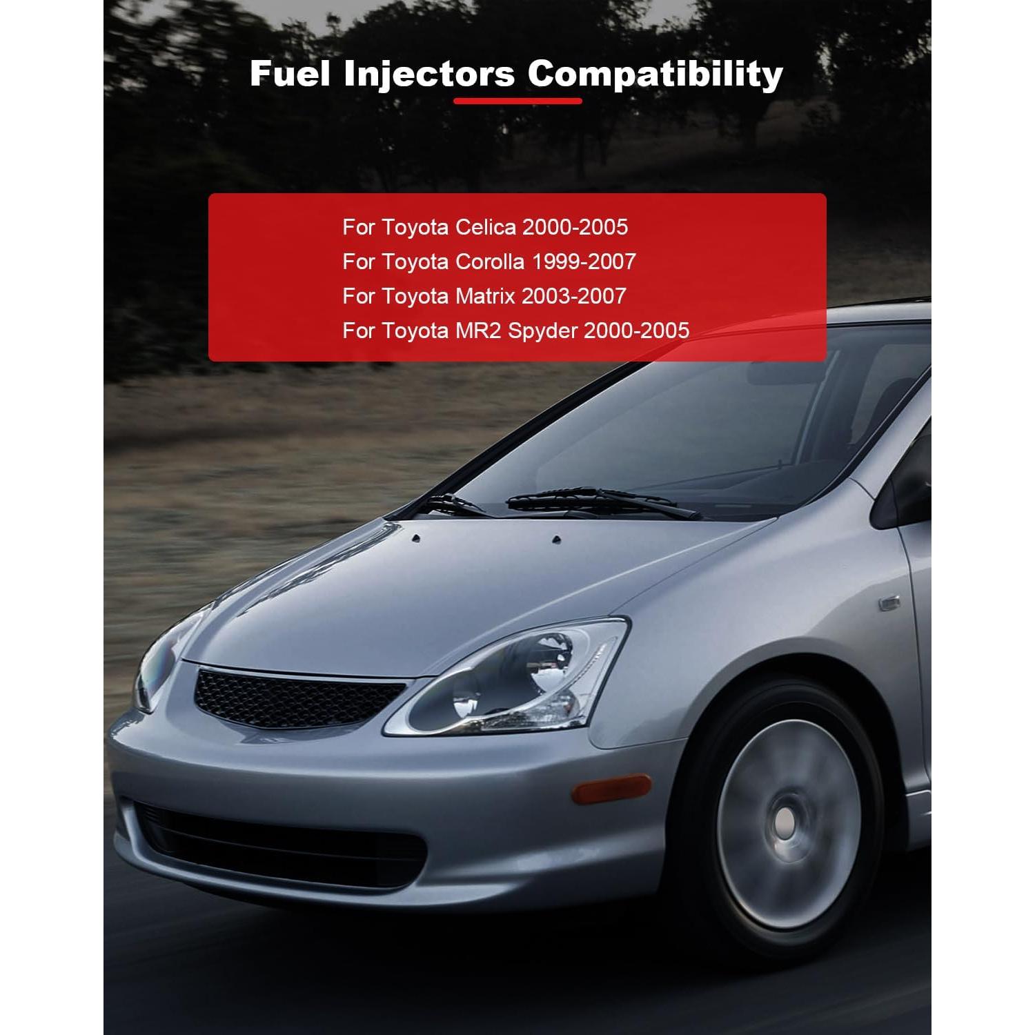 4 Inyectores de Combustible GDSMOTU para Corolla 1.8L 1999-2007