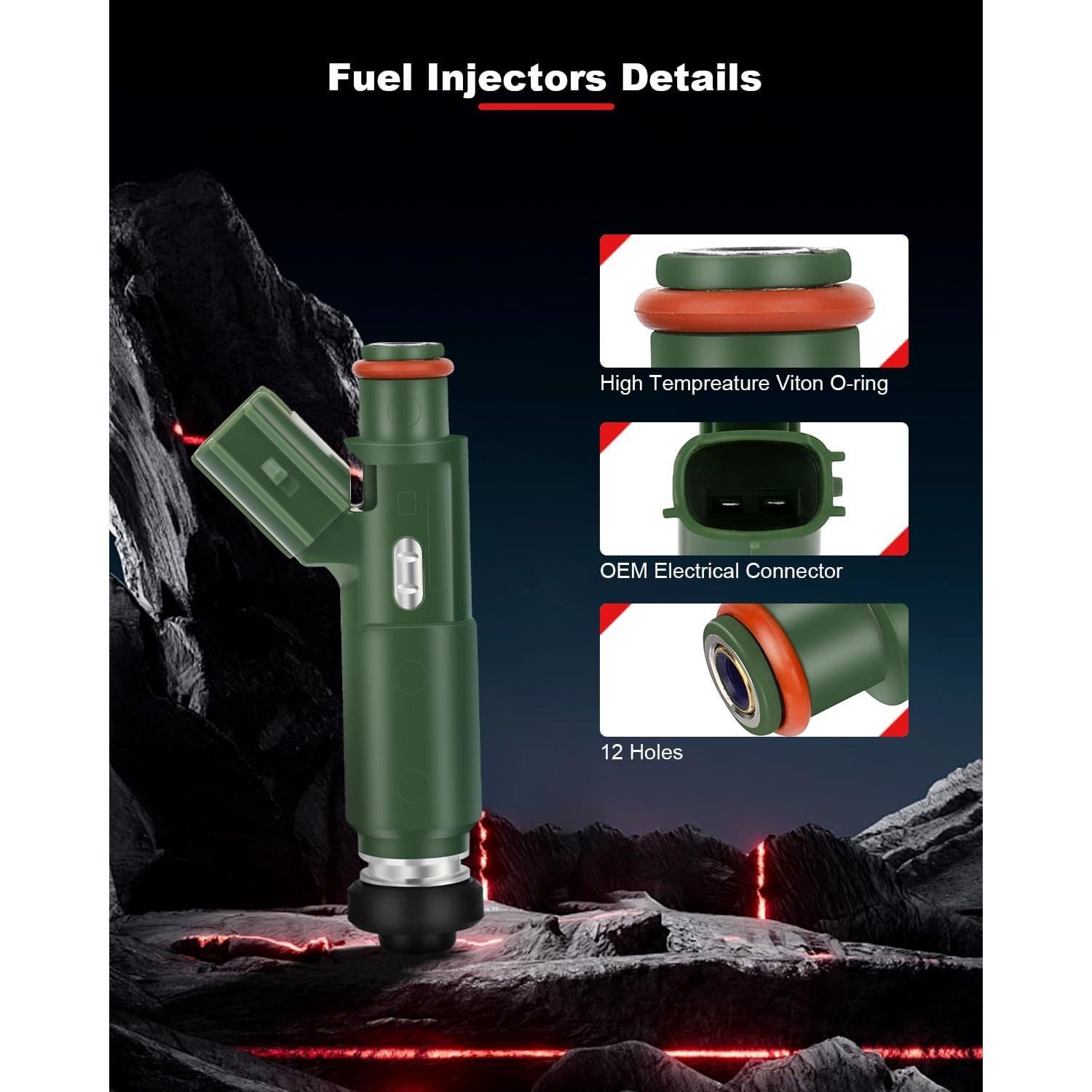 4 Inyectores de Combustible GDSMOTU para Corolla 1.8L 1999-2007