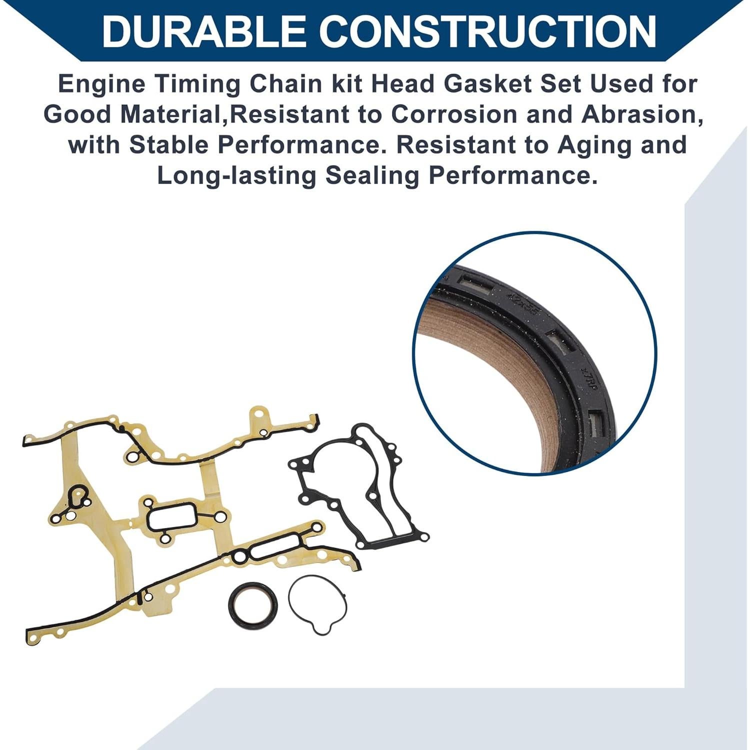Juego de Junta de Cubierta de Tiempo Hihaha TCS46156 para Chevrolet