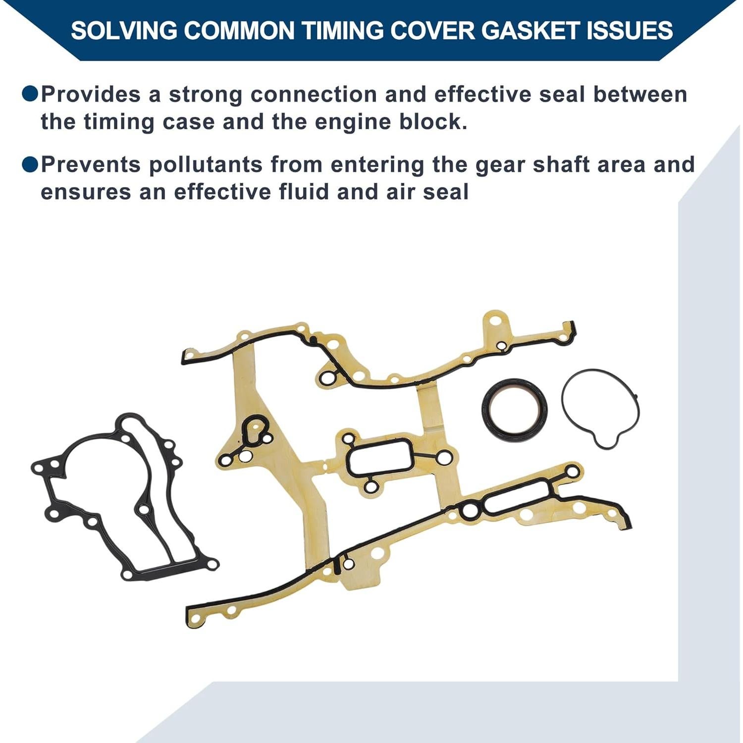 Juego de Junta de Cubierta de Tiempo Hihaha TCS46156 para Chevrolet