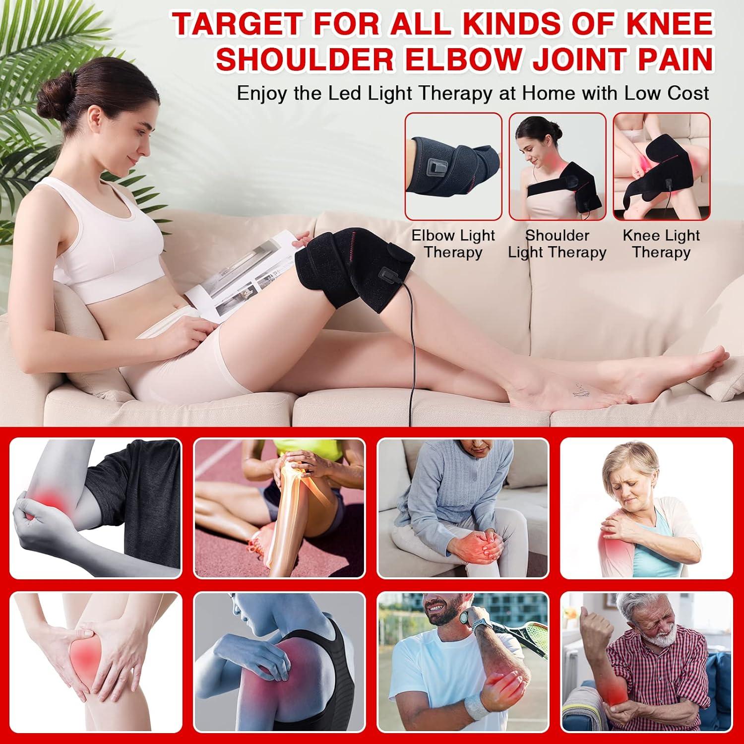 CAMECO Faja Terapia Luz Roja y Infrarroja para Rodilla