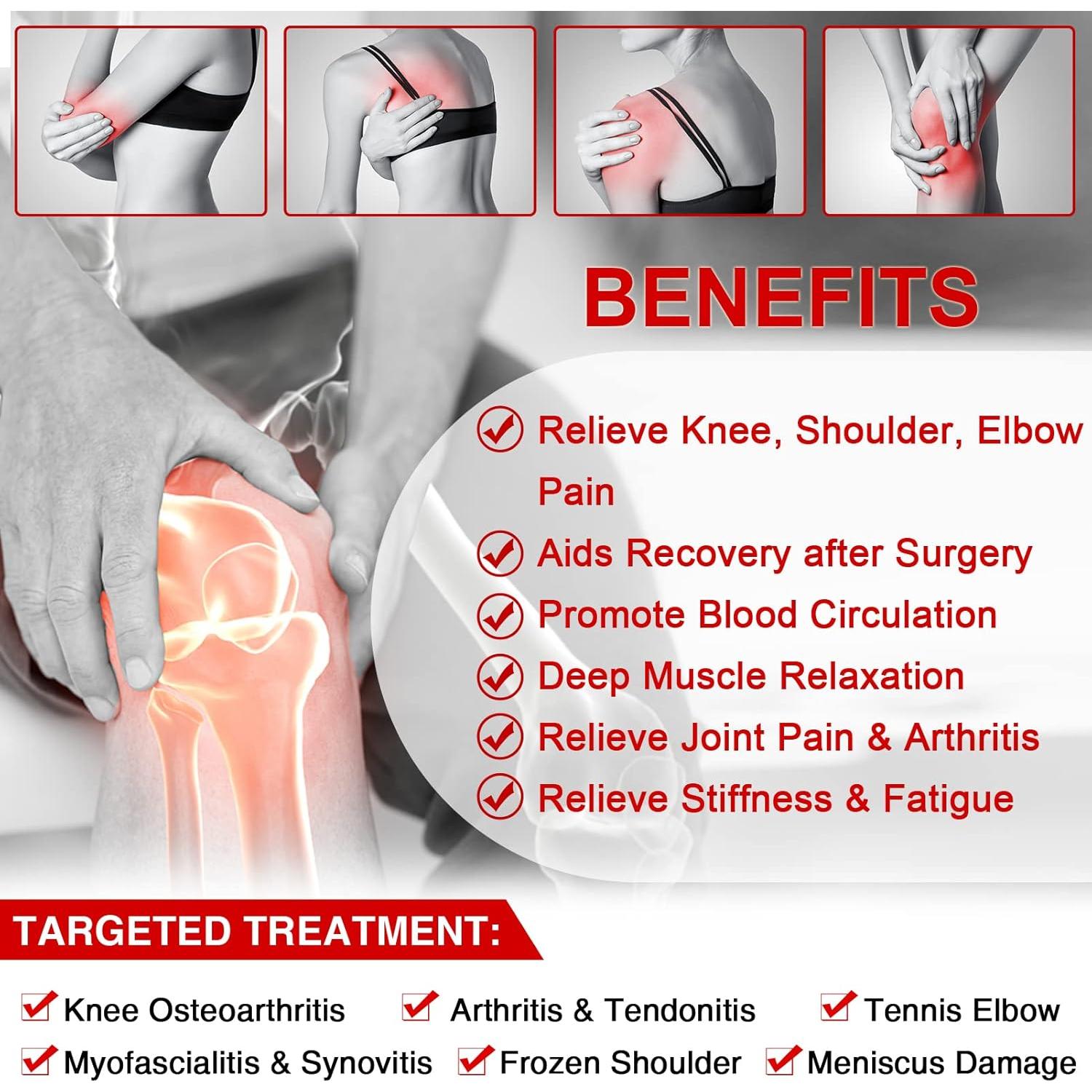 CAMECO Faja Terapia Luz Roja y Infrarroja para Rodilla