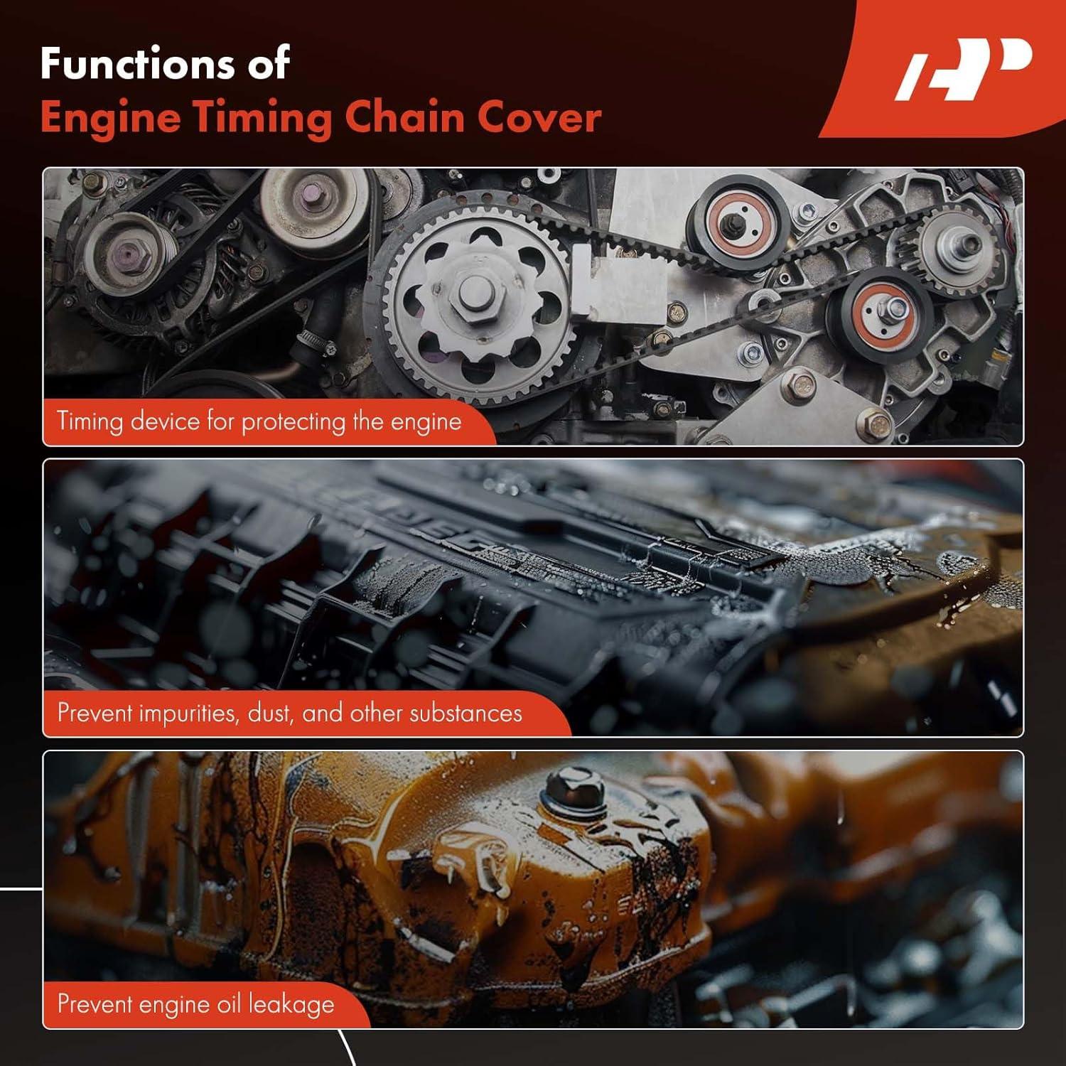 Cubierta de Tiempo Motor Inferior A-Premium para Audi 2.0L