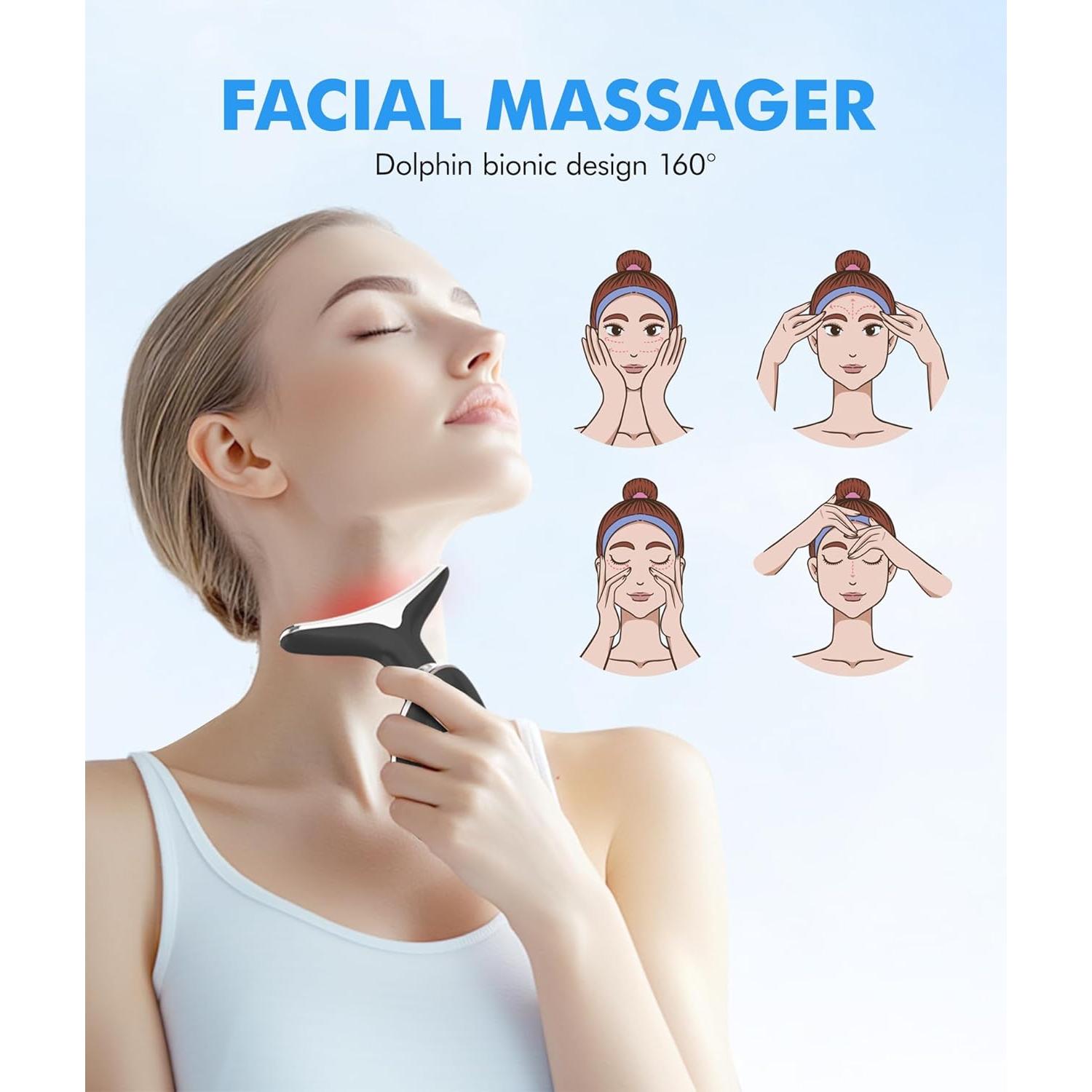 Masajeador Facial Sunpint ES-1081 7 Colores y Térmico